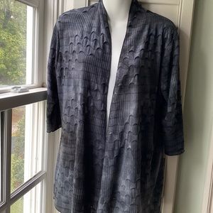 Shannon Ford New York/ Lightweight Black & Gray Cardigan/ Size M